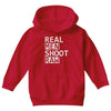 real men shoot raw Youth Hoodie