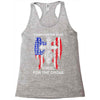 stand for the flag kneel for the cross Racerback Tank