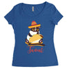 taco cat Women's Triblend Scoop T-shirt
