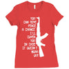 funny militaryarmymarines ak47 Ladies Fitted T-Shirt