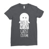this is my lazy ghost costume Ladies Fitted T-Shirt