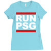 run psg paris st germain fotbal Ladies Fitted T-Shirt