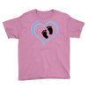 Baby Boy with Heart Any Name Customized Youth Tee