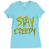 stay creepy Ladies Fitted T-Shirt