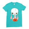 skull bunny Ladies Fitted T-Shirt