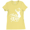trophy wife deer Ladies Fitted T-Shirt