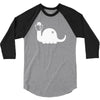 apatosaurus white 3/4 Sleeve Shirt