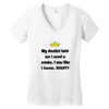 dentist crown Women's V-Neck T-Shirt