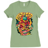 party god (red) Ladies Fitted T-Shirt