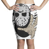 hockey mask halloween Pencil Skirts