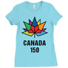 Canada 150th Anniversary Ladies Fitted T-Shirt