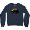 Bear Adventure With Roses Crewneck Sweatshirt