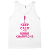 keep calm and drink champagne Tank Top