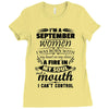 I Am A September Women Ladies Fitted T-Shirt