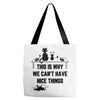 This Is Why We Can't Have Nice Things Tote Bags