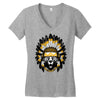 native american chief bear Women's V-Neck T-Shirt