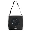 Virgo Zodiac Sign Minimal Design Adjustable Strap Totes