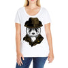 panda rorschach Ladies Curvy T-Shirt