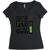 Made With Lots Of Love And a Little Science Women's Triblend Scoop T-shirt