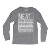 meat= paying another motherfucker Long Sleeve Shirts