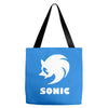 sonic uomo donna bambino sega videogames Tote Bags
