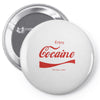 enjoy cocaine funny gray Pin-back button