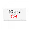 kisses License Plate