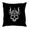 viking skull Throw Pillow