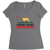 colifornia republic parody pugfornia republic Women's Triblend Scoop T-shirt