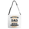Super Cool Dad Of A Freaking Awesome Nurse Adjustable Strap Totes