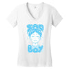 sad boy Women's V-Neck T-Shirt