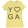 yoga heart Ladies Fitted T-Shirt