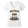 Super Cool Son Of A Freaking Awesome Dad Women's V-Neck T-Shirt