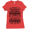 Real Kings Are Born On December 20 Ladies Fitted T-Shirt