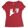 spock star trek leonard nimoy tribute Women's Triblend Scoop T-shirt