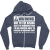 warning due to the rising cost of ammo Zipper Hoodie