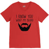 i know you want my beard V-Neck Tee