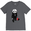 creepy doll trick or treat V-Neck Tee