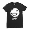 white nmp Ladies Fitted T-Shirt