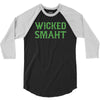 wicked smaht funny 3/4 Sleeve Shirt