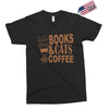 books and cats and coffee Exclusive T-shirt