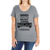 driver picks the music passenger shuts his cakehole Ladies Curvy T-Shirt