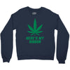 Support Liver Cancer Awareness With A Emerald Cannabis Leaf Crewneck Sweatshirt