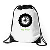 big men knows Drawstring Bags