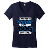 i may not be be perfect but my dog loves me Women's V-Neck T-Shirt