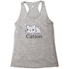 funny cat science t shirt Racerback Tank