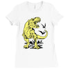 tyrannosaurus rex Ladies Fitted T-Shirt