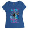 aunt of the birthday girl Women's Triblend Scoop T-shirt