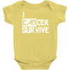 i can survive cancer Baby Onesie