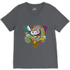 candy skull V-Neck Tee